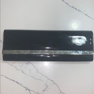 Black and Silver long clutch